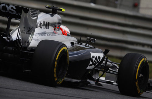 Kevin Magnussen en la pista