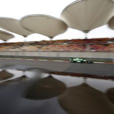 Marcus Ericsson rueda con los intermedios