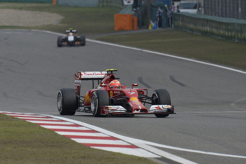 Kimi Räikkönen no tuvo ritmo en China