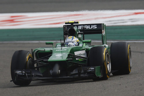 Marcus Ericsson rueda con los neumáticos blandos