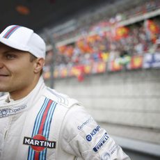 Valtteri Bottas antes de comenzar la carrera