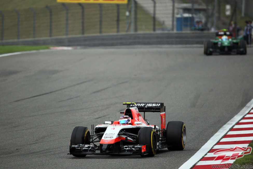 Max Chilton decidió comenzar la carrera con el blando