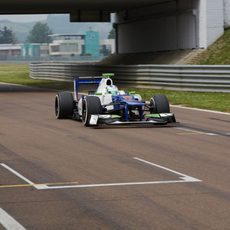 Simona de Silvestro rueda en Fiorano