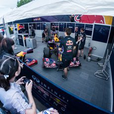 Simulación de un garaje de F1 en Budapest