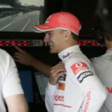 Kovalainen en el muro