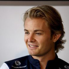 Rosberg en boxes