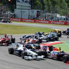 Kubica en la chicane