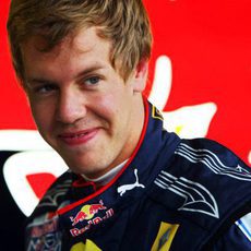Vettel en boxes
