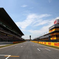 Recta principal del circuito de Barcelona-Catalunya