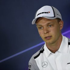 Kevin Magnussen también estuvo en rueda de prensa