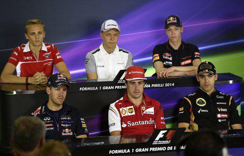 Alonso, Vettel, Maldonado, Chilton, Magnussen y Kvyat, protagonistas