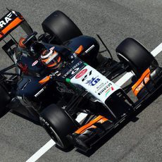 Nico Hülkenberg, en Barcelona con el VJM07