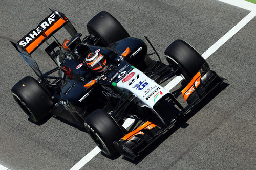 Nico Hülkenberg, en Barcelona con el VJM07