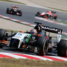 El VJM07 de Nico Hülkenberg avanza en Catalunya