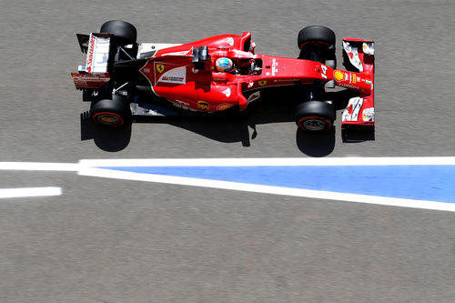 Fernando Alonso entra en boxes
