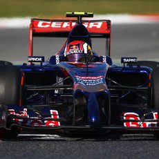 Daniil Kvyat con neumáticos duros