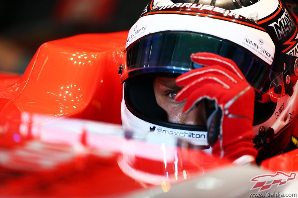 Mirada de Max Chilton desde el MR03