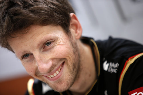 Felicidad de Grosjean, el coche por fin funciona