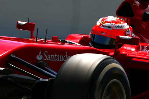 Kimi Räikkönen no se quedó contento con la sexta plaza