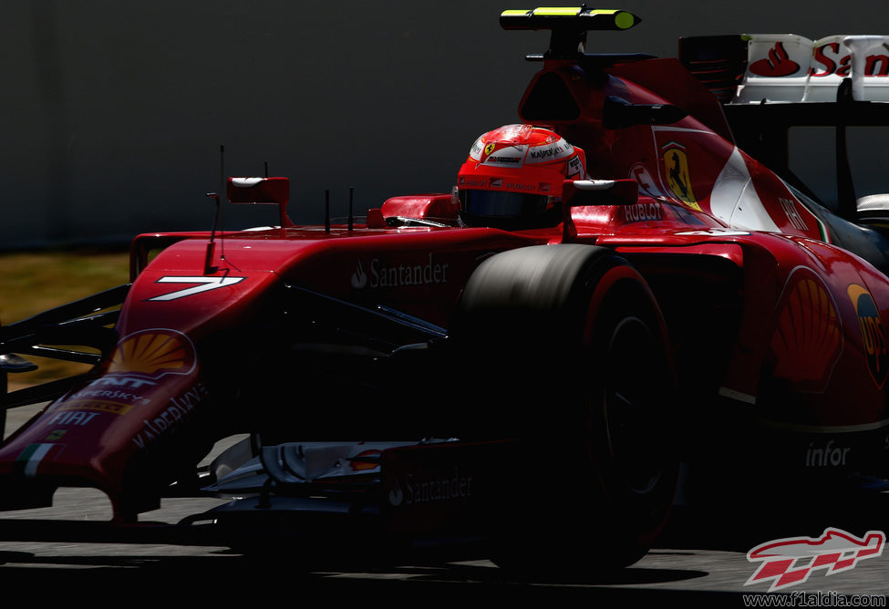 Zona sucia para Kimi Räikkönen en el GP de España