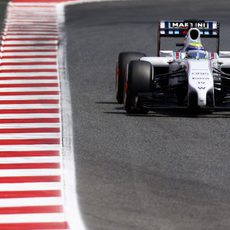 Felipe Massa en el Circuit de Catalunya