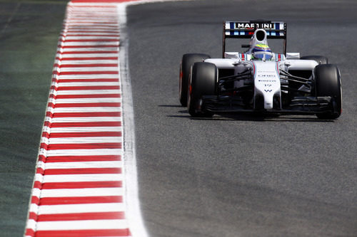 Felipe Massa en el Circuit de Catalunya