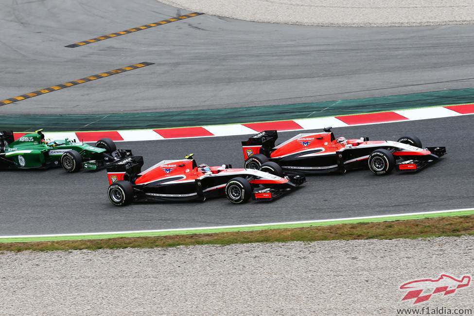 Jules Bianchi, por delante de Max Chilton y Marcus Ericsson