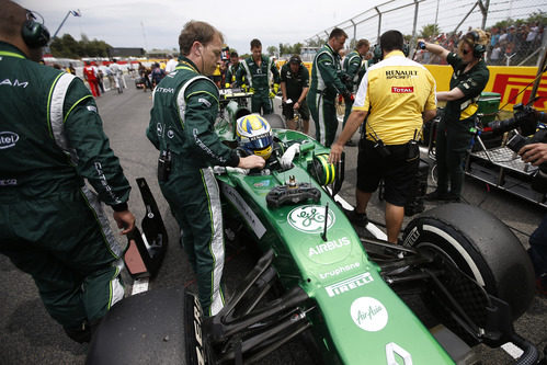 Marcus Ericsson en la parrilla de Montmeló