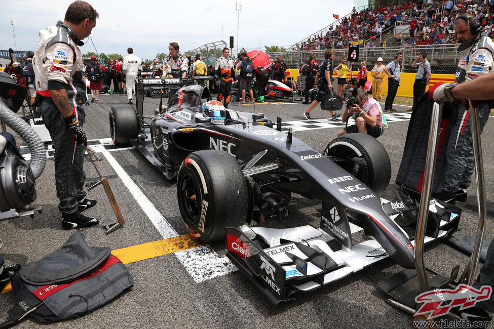 Sutil espera en parrilla el inicio del GP