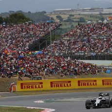 Jenson Button en el trazado de Montmeló