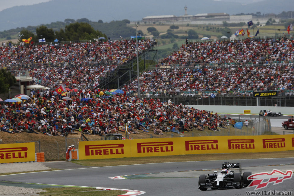 Jenson Button en el trazado de Montmeló