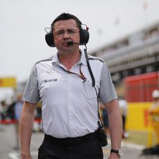 Eric Boullier en el Gran Premio de España