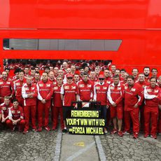 El equipo Ferrari recuerda la primera victoria de Michael Schumacher con la Scuderia