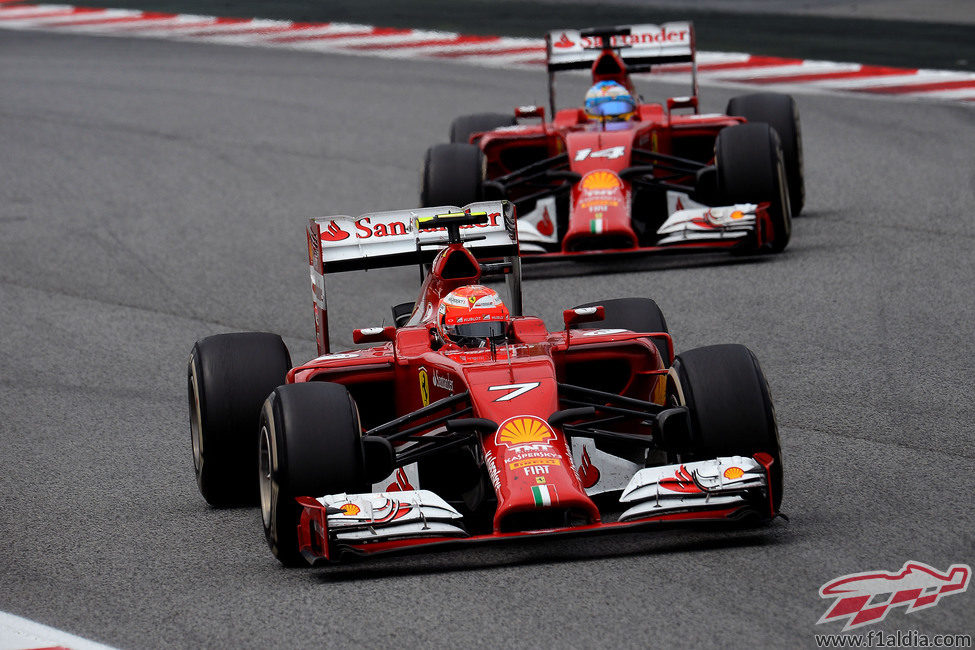 Kimi Räikkönen acabó séptimo con dos paradas en boxes