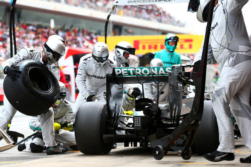 Parada rápida de Nico Rosberg