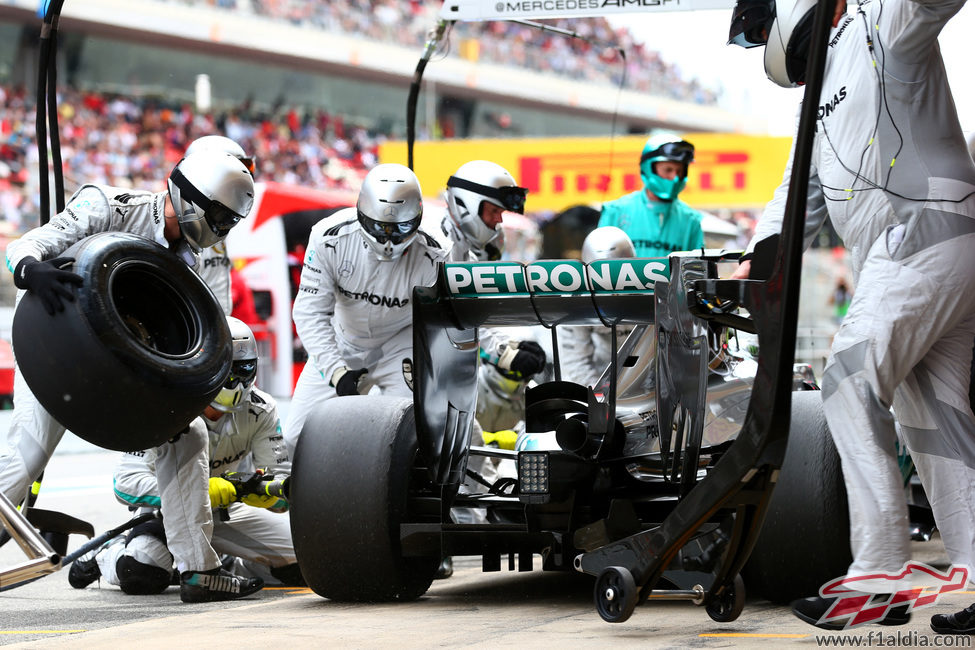 Parada rápida de Nico Rosberg