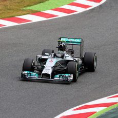 Nico Rosberg volvió a ser segundo con el W05