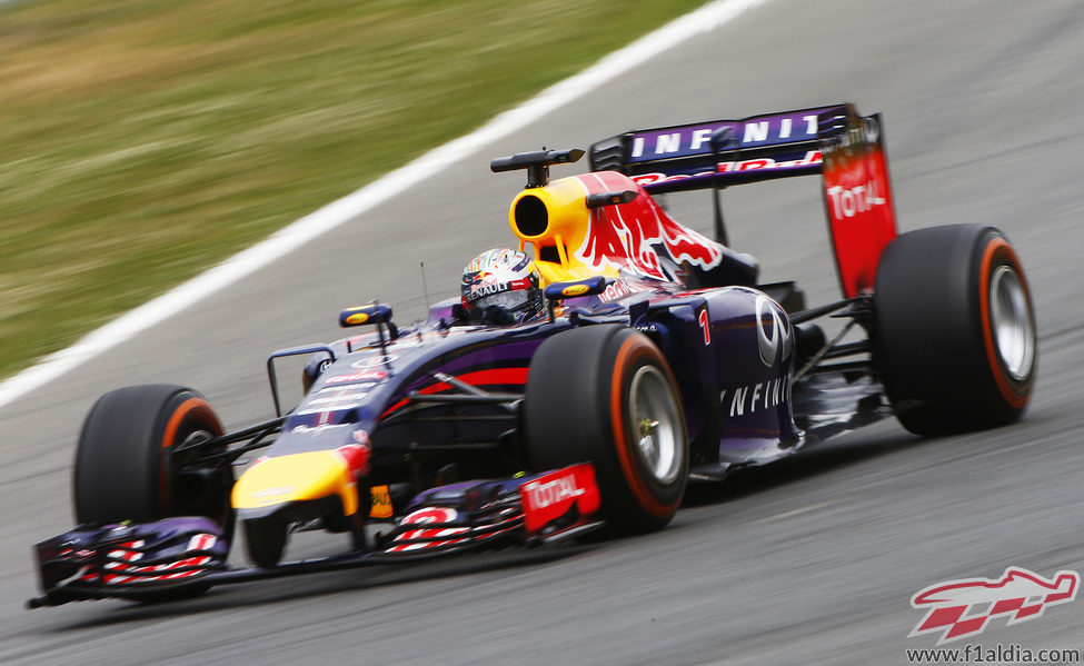 Remontada de Sebastian Vettel en el GP de Espana 2014
