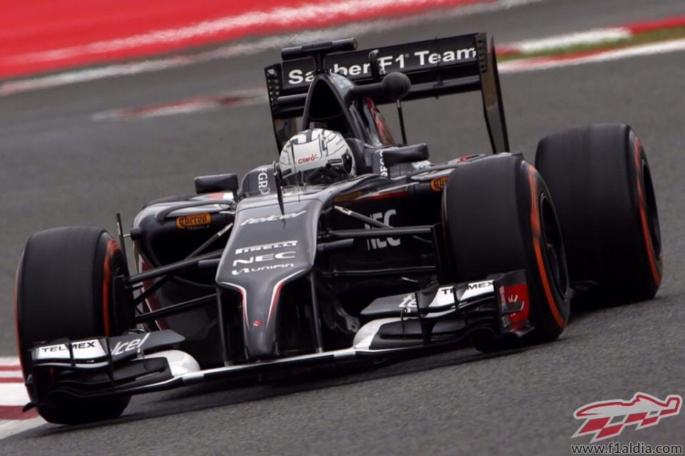 Giedo van der Garde estuvo probando con Sauber