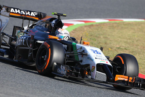 Dani Juncadella estuvo con Force India en los test de Barcelona