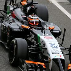 El VJM07 avanza con Nico Hülkenberg