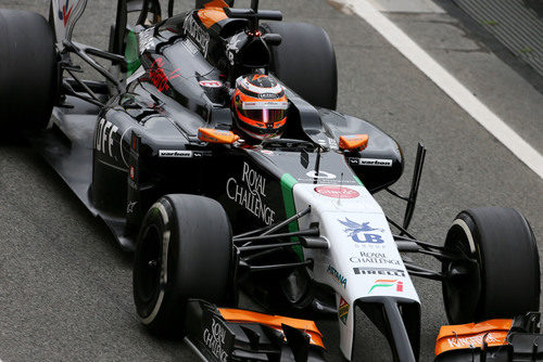 El VJM07 avanza con Nico Hülkenberg