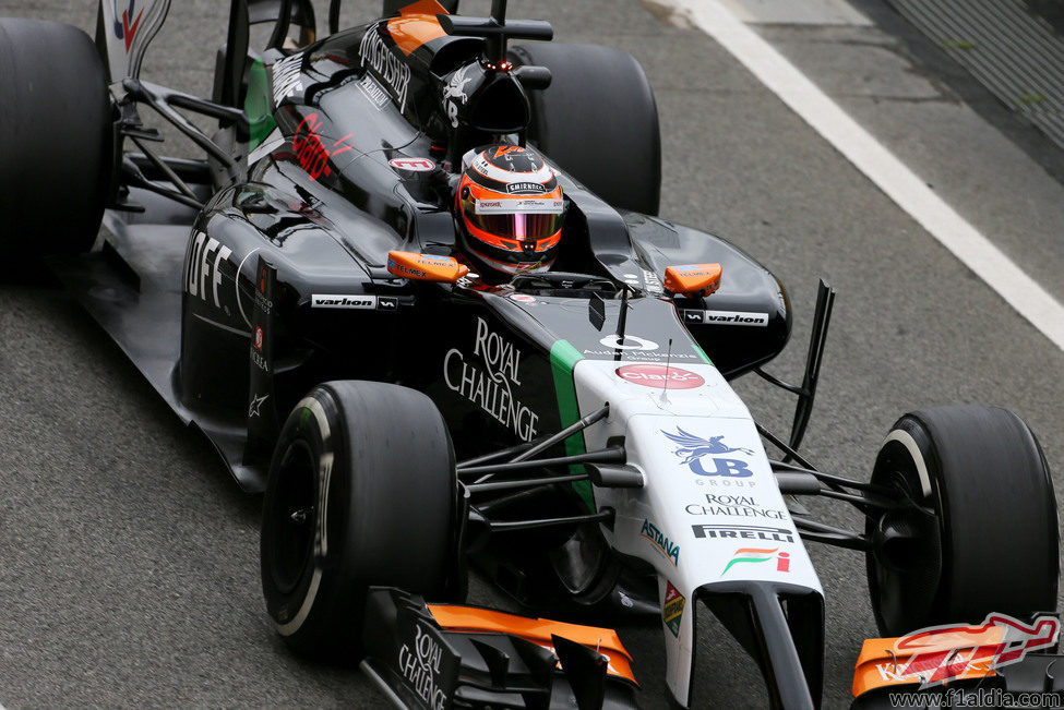 El VJM07 avanza con Nico Hülkenberg