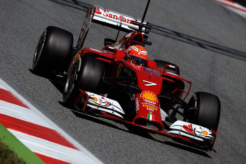Kimi Räikkönen estuvo con Ferrari los dos días de test