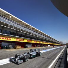 Nico Rosberg en el 'pitlane'