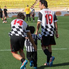 Fernando Alonso anima al hijo de Felipe Massa