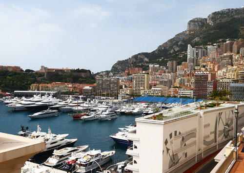Zona del puerto de Mónaco