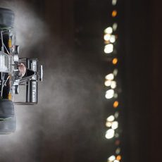 Adrian Sutil rueda sobre mojado en Mónaco