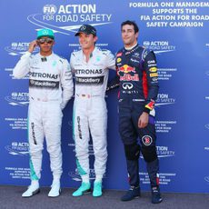 Rosberg, Hamilton y Ricciardo, los más rápidos en Mónaco