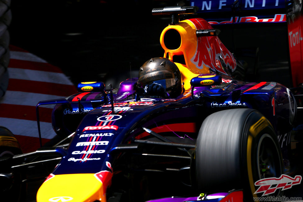 Casco especial de Sebastian Vettel en Mónaco